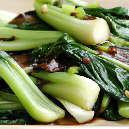 bok choy and black bean sauce stir fry