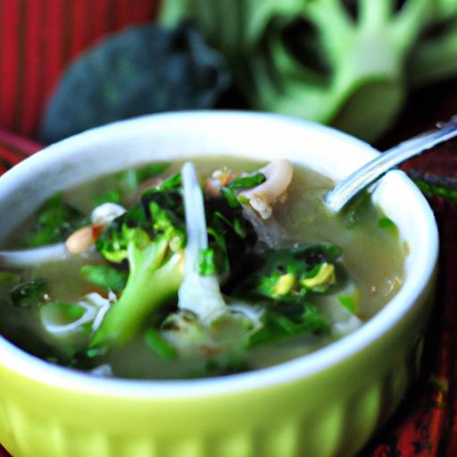 bok choy and broccoli soup