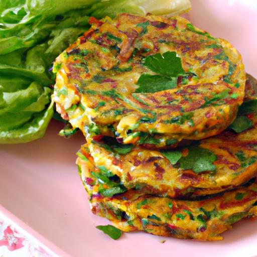 bok choy and carrot pancakes