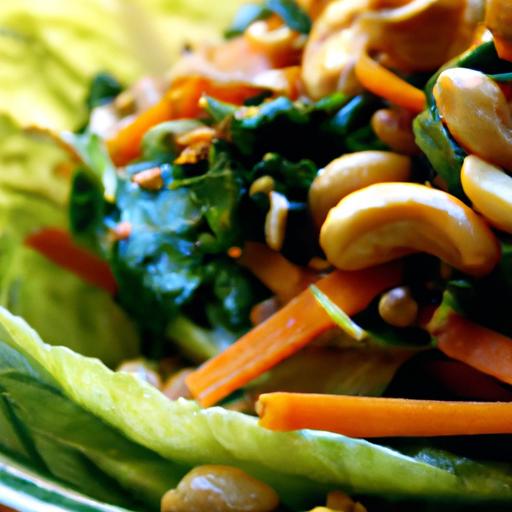 Bok Choy and Carrot Slaw with Peanut Dressing