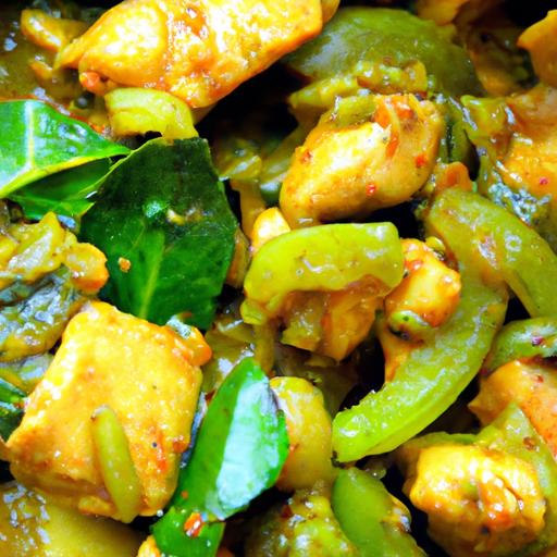 bok choy and chicken curry