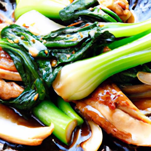 bok choy and chicken stir fry