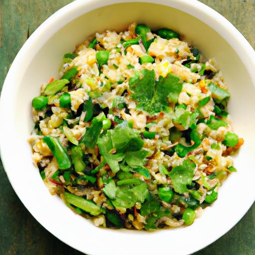 bok choy and egg fried rice