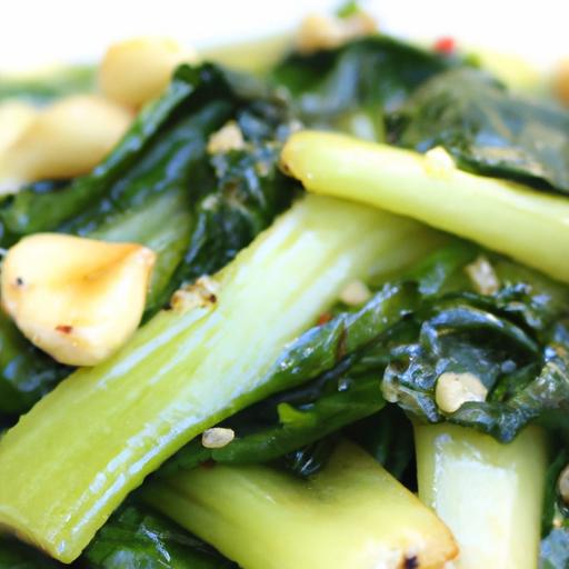 bok choy and garlic stir fry