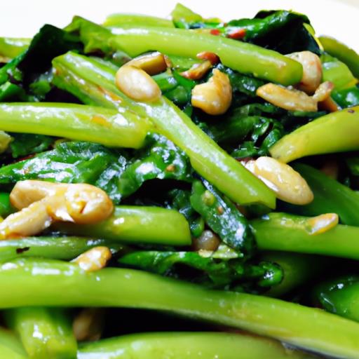 bok choy and green bean stir fry