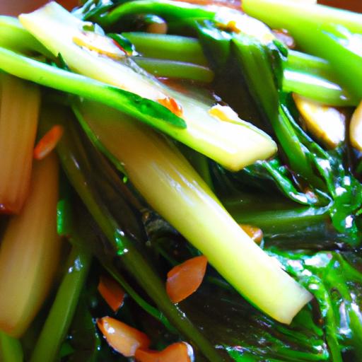 bok choy and honey glazed stir fry