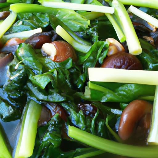 bok choy and mushroom curry