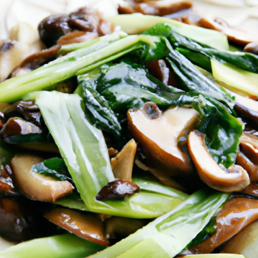 Bok Choy and Mushroom Stir Fry