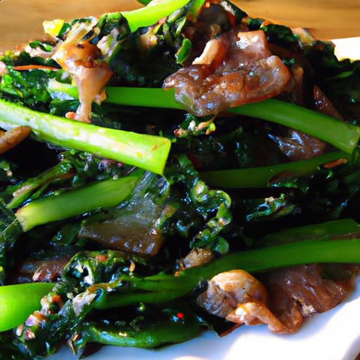 bok choy and pork stir fry