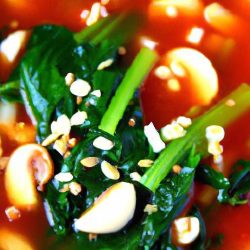 Bok Choy and Red Pepper Soup