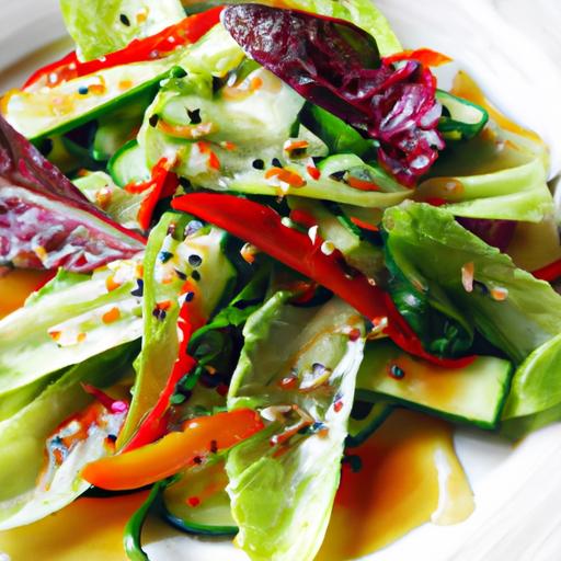 Bok Choy and Roasted Pepper Salad