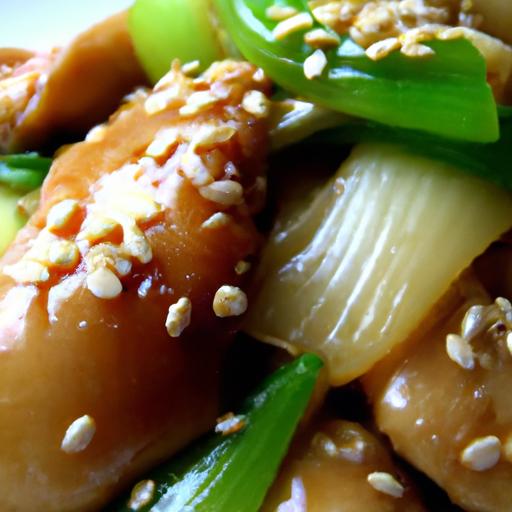 bok choy and sesame chicken