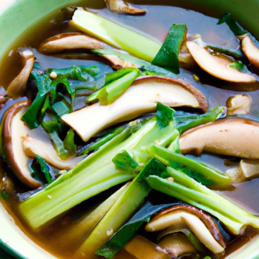 bok choy and shiitake mushroom soup