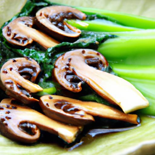 bok choy and shiitake mushroom stir fry