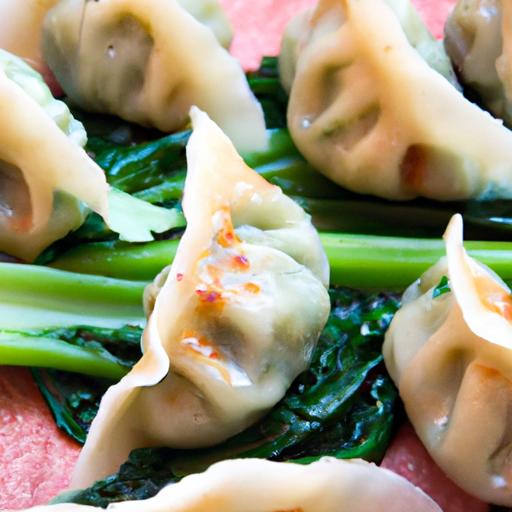 Bok Choy and Shrimp Dumplings