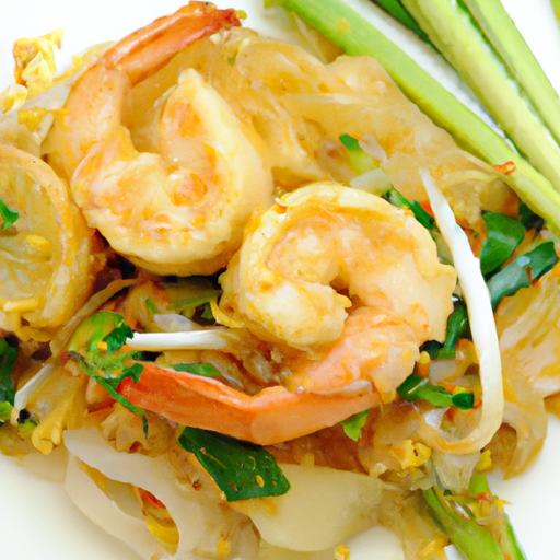 Bok Choy and Shrimp Pad Thai