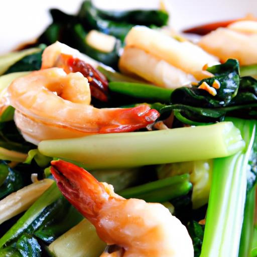 bok choy and shrimp stir fry