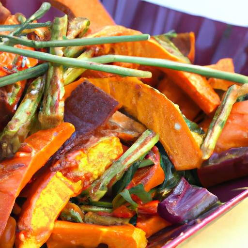 bok choy and sweet potato stir fry