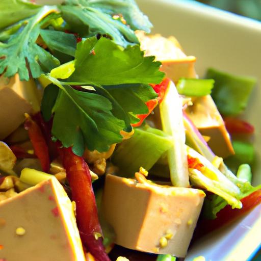 bok choy and tofu salad