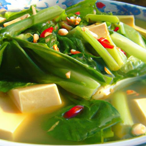 bok choy and tofu soup