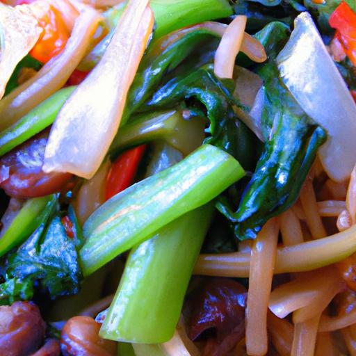 Bok Choy and Vegetable Chow Mein