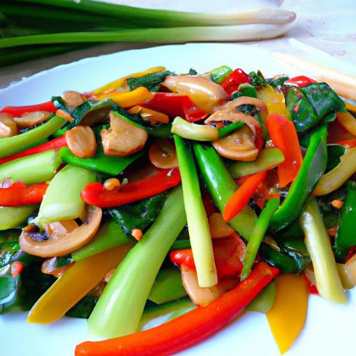 bok choy and vegetable stir fry