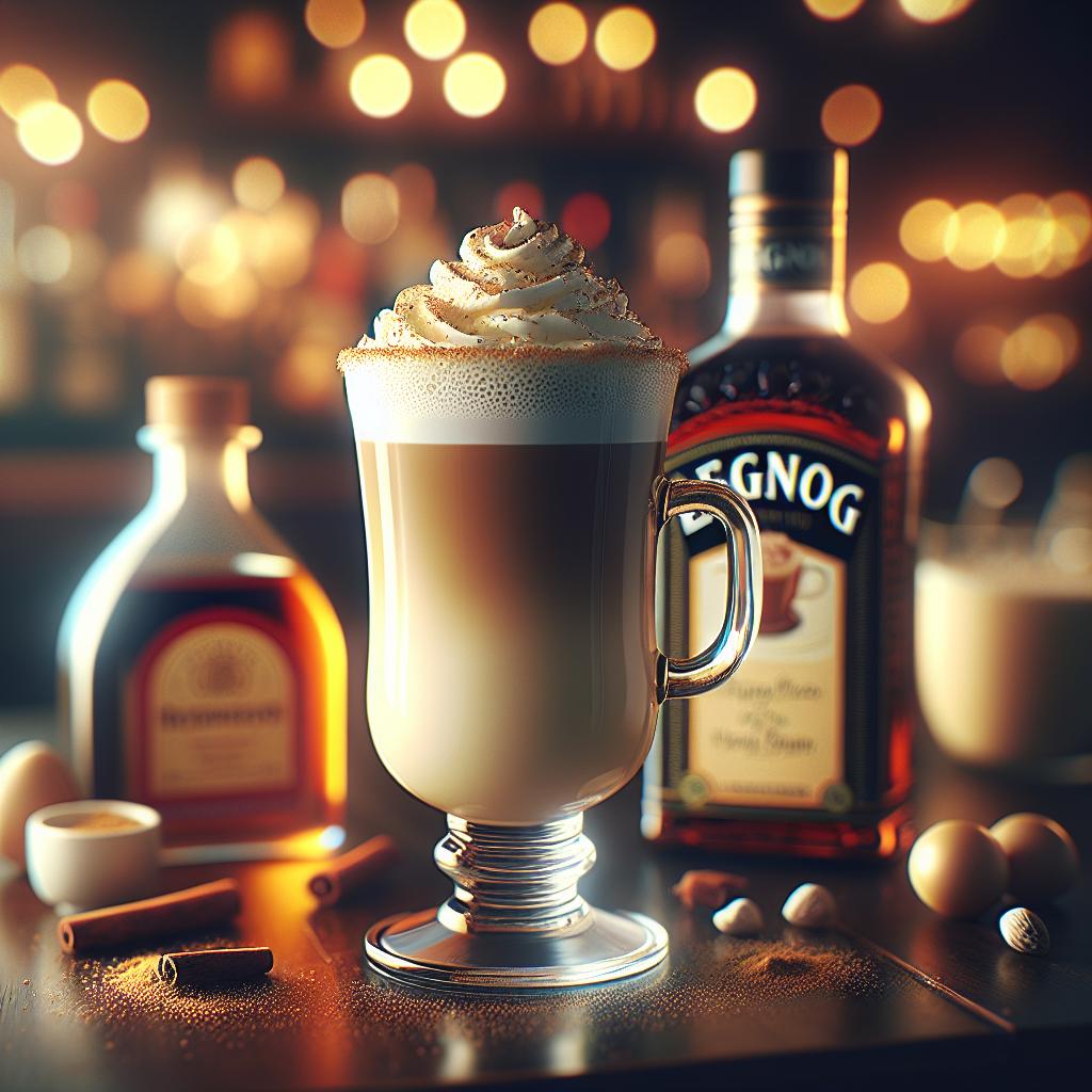 boozy eggnog latte