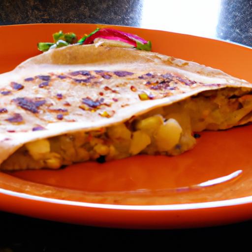 Breakfast Potato Quesadilla