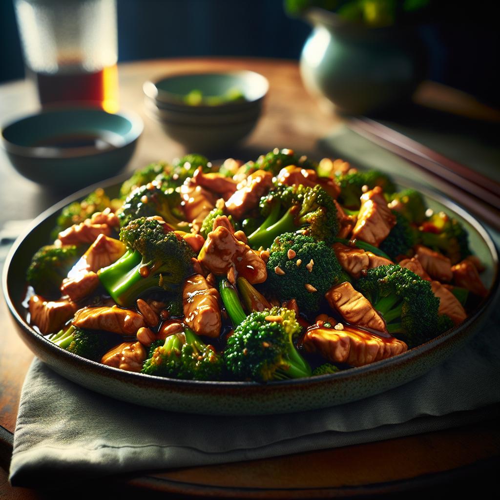 broccoli & chicken stir fry