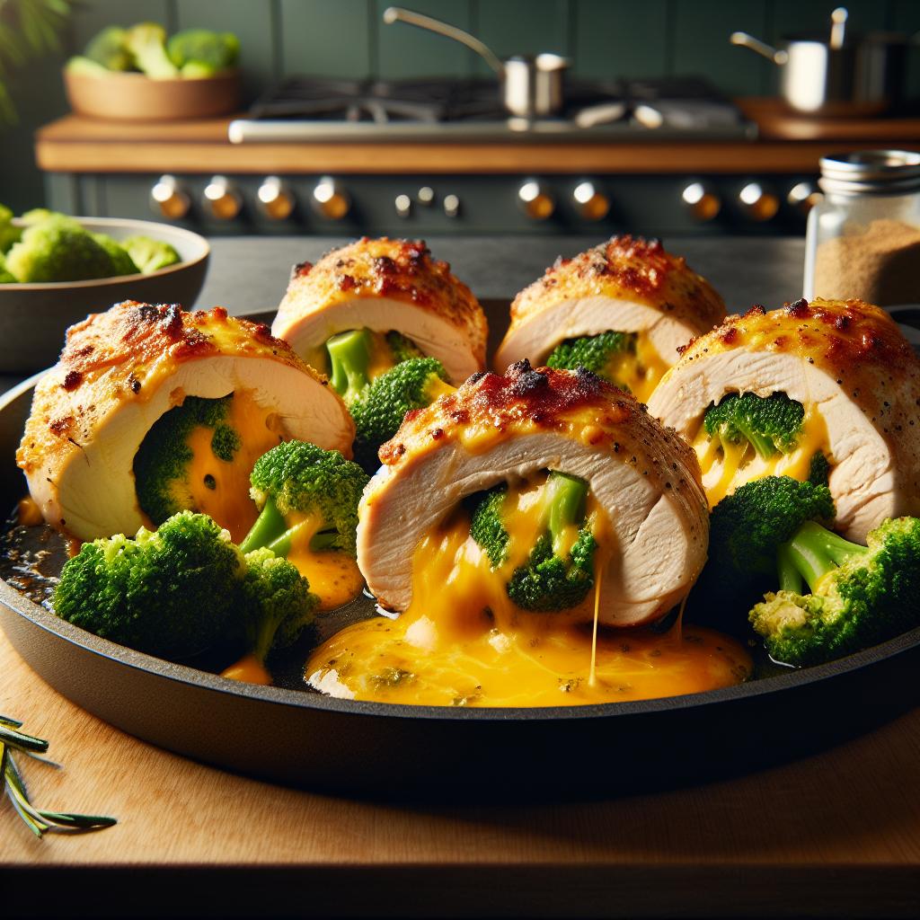 broccoli and cheese stuffed chicken