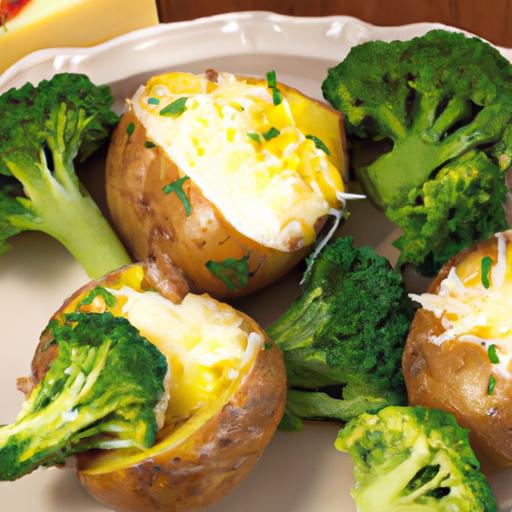 broccoli and cheese stuffed potatoes