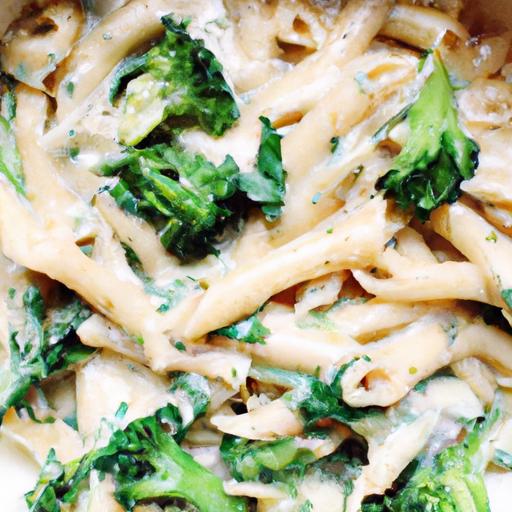 broccoli and chicken alfredo