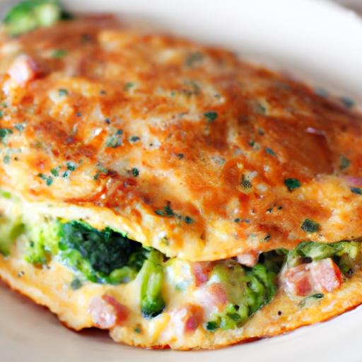 Broccoli and Ham Omelette