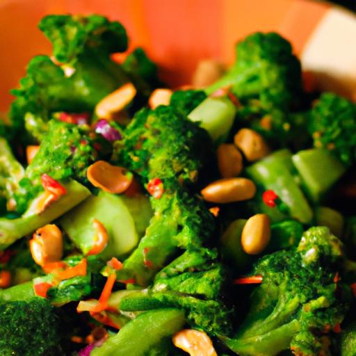 broccoli and peanut stir fry