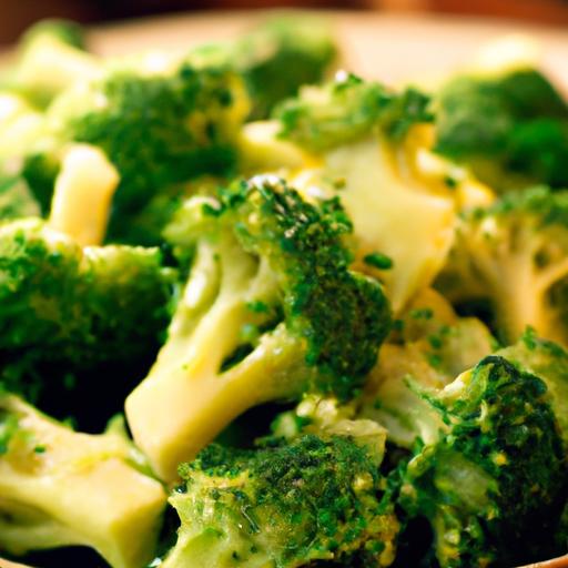 broccoli with cheese sauce