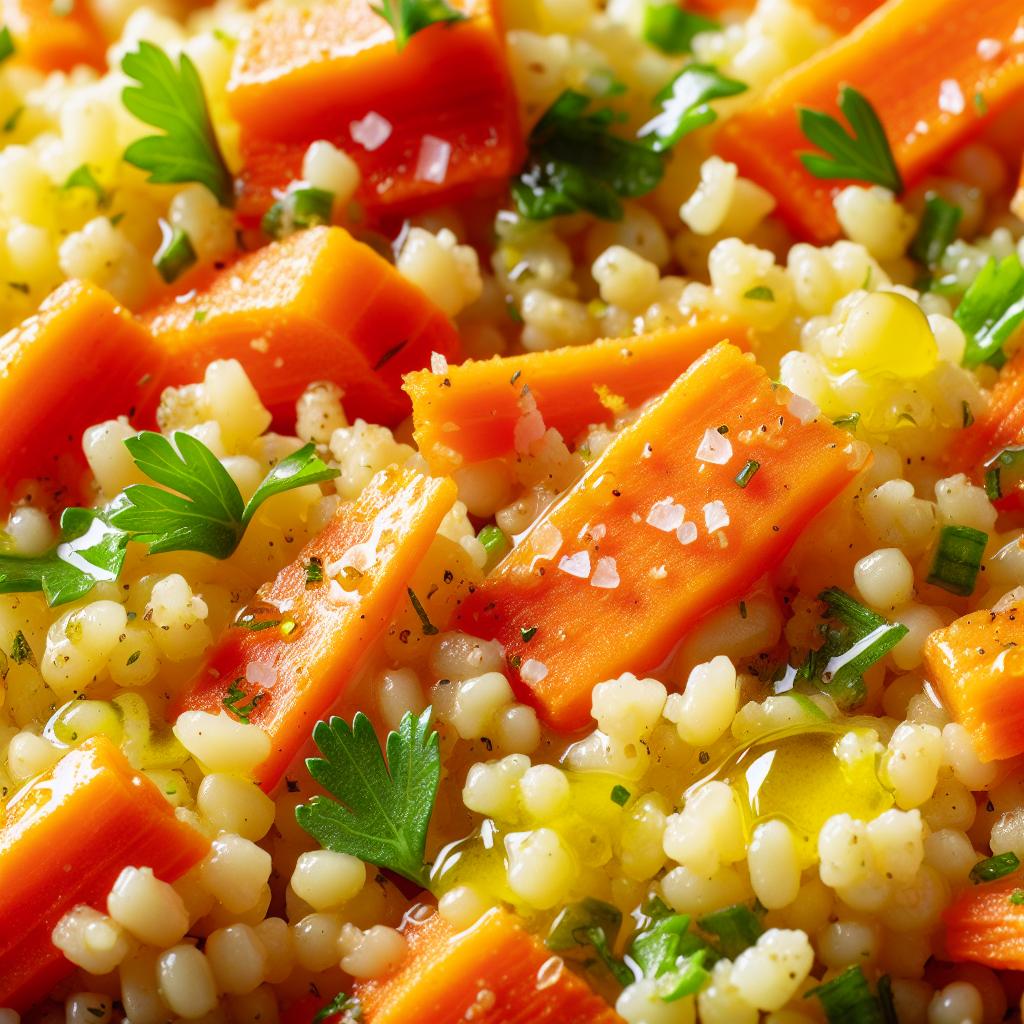 bulgur wheat salad with orange and carrots