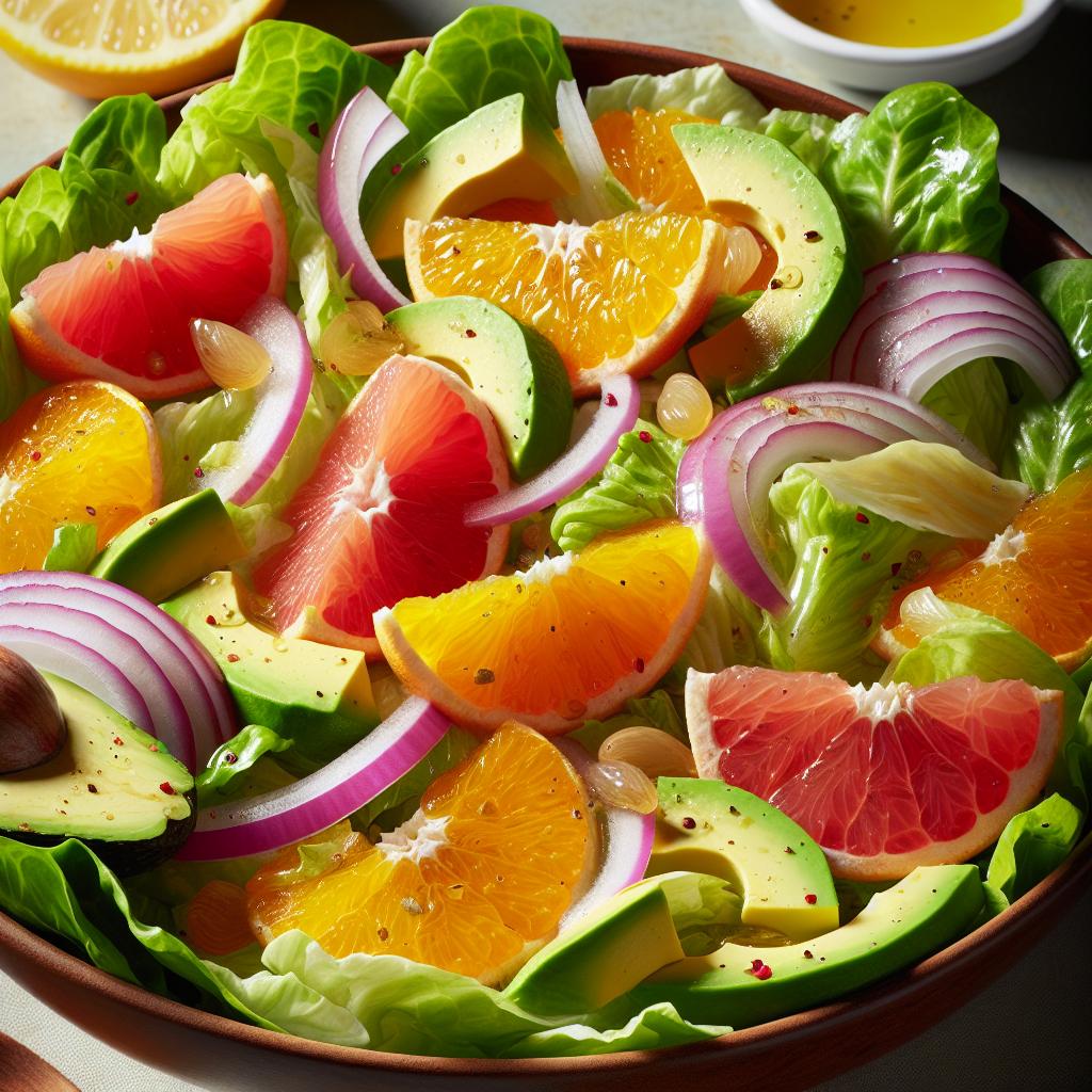 butter lettuce salad with citrus vinaigrette