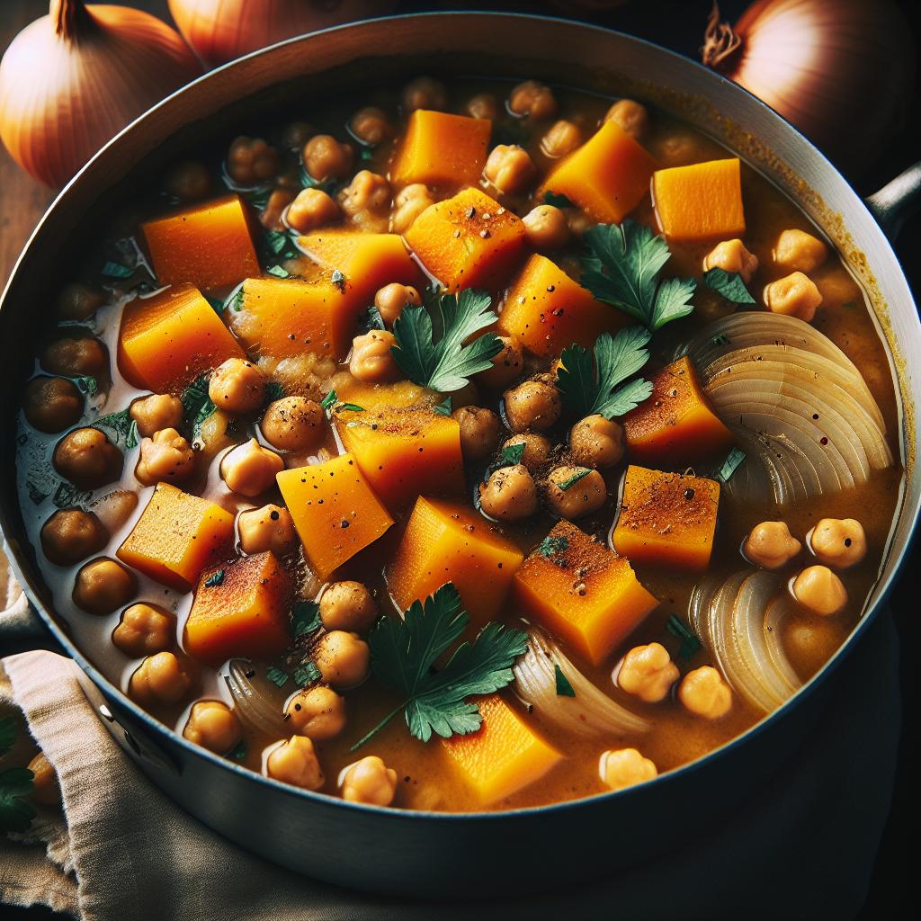 butternut squash and chickpea stew