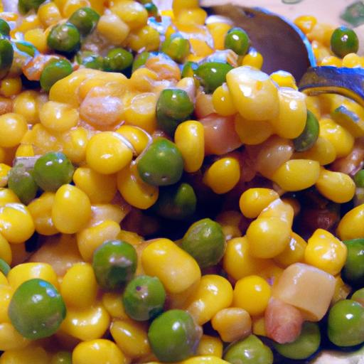 buttery corn and peas