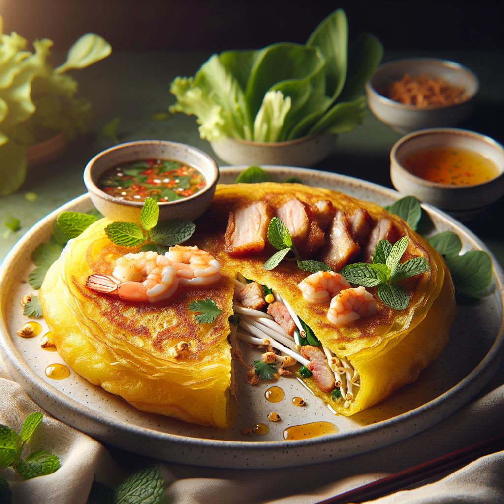 bánh xèo (vietnamese savory pancake)