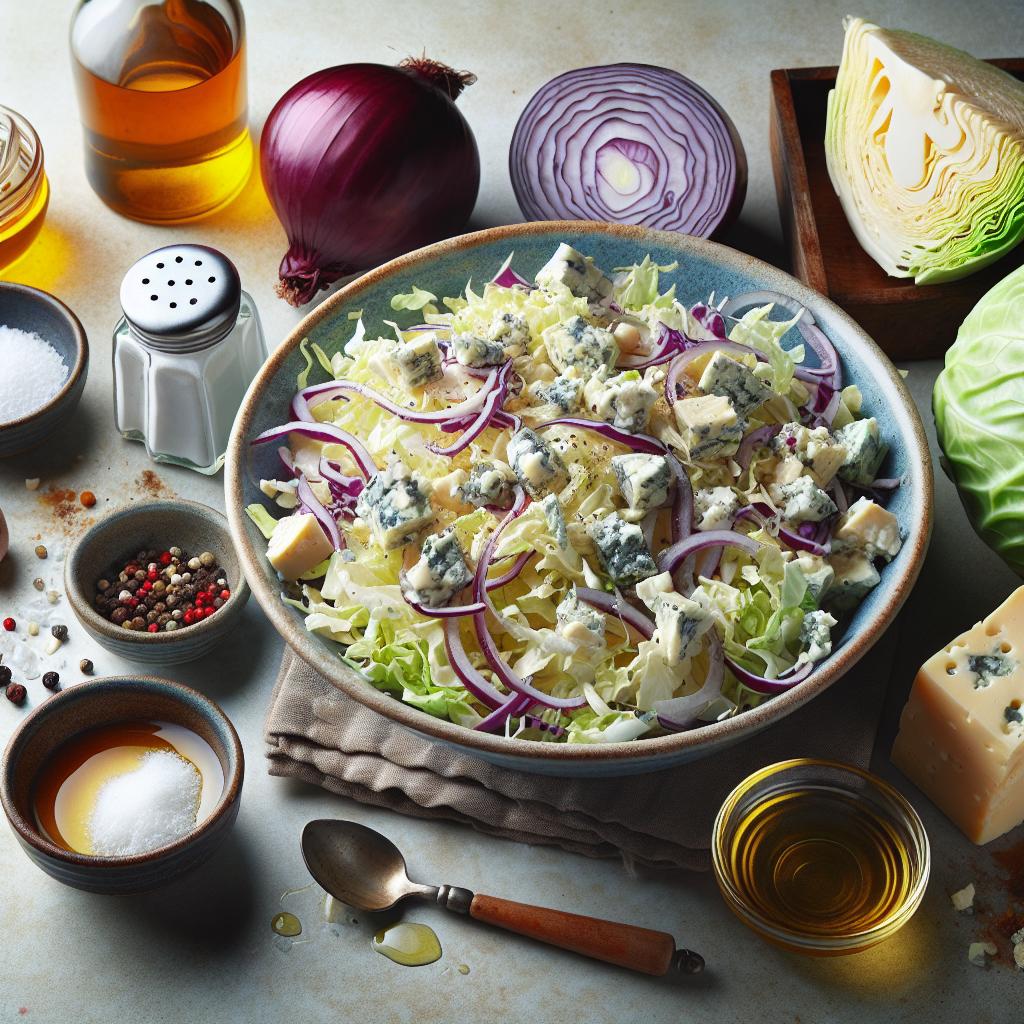 Cabbage and Blue Cheese Salad