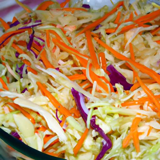 cabbage and carrot slaw