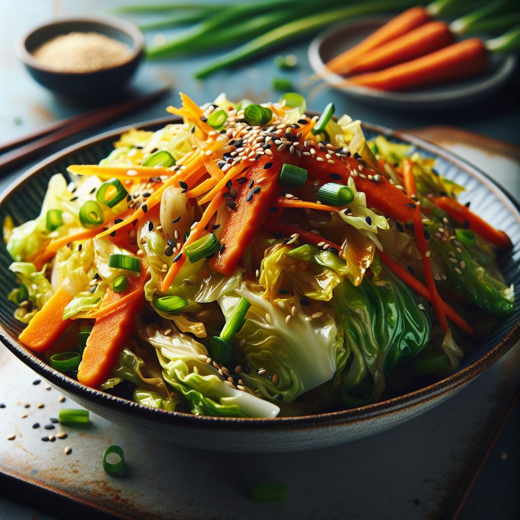 cabbage and carrot stir fry