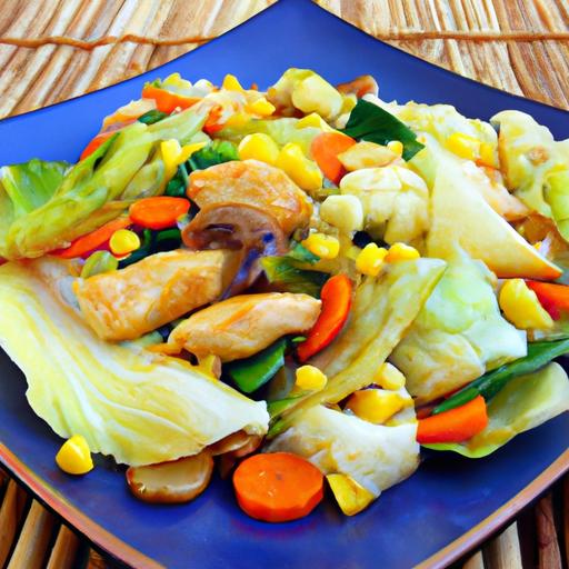 cabbage and chicken stir fry