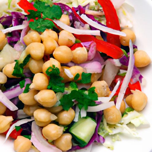 cabbage and chickpea salad