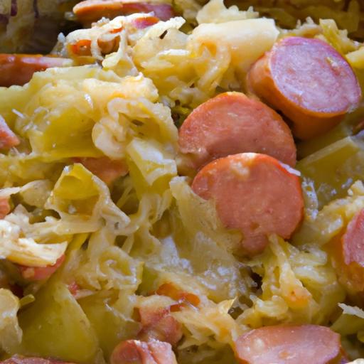 Cabbage and Kielbasa Skillet