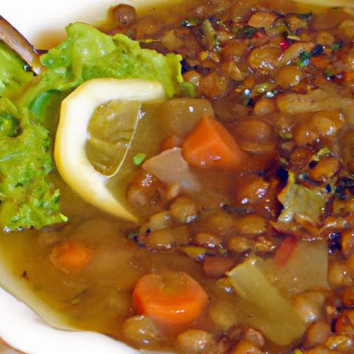 cabbage and lentil soup