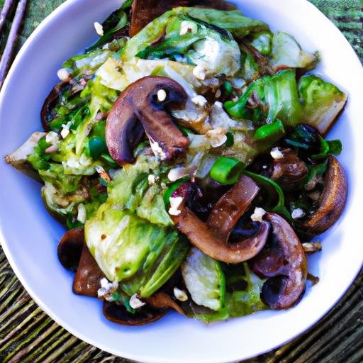 cabbage and mushroom stir fry