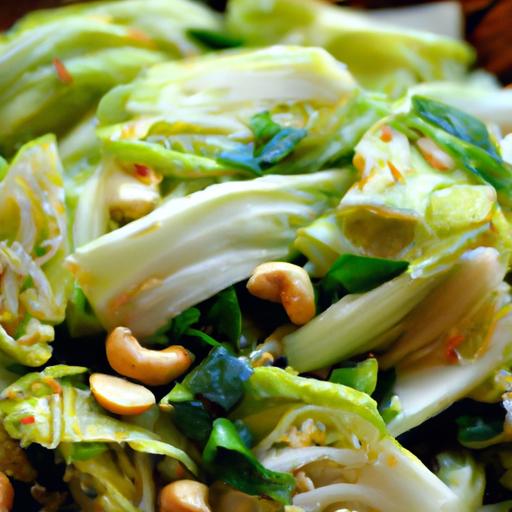 cabbage and peanut stir fry