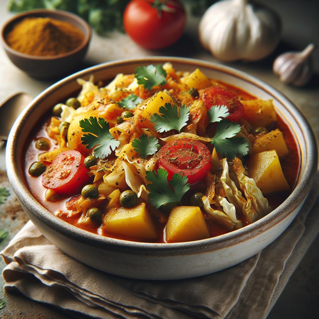 cabbage and potato curry